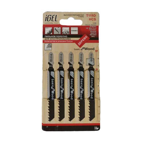 Пилка для электролобзика IGEL T111D (по дереву)