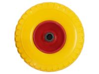 Колесо 3.00-4 полиуретановое для тачки (ось 20/75, мет диск)