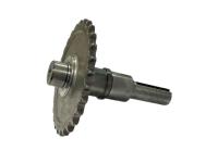 Звезда ведомая редуктора понижающего с валом 5-7лс