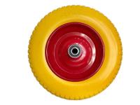 Колесо 3.25-8 полиуретановое для тачки (ось 20/110)