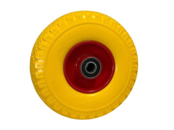 Колесо 3.00-4 полиуретановое для тачки (ось 20/75, мет диск) 2х6204 RS