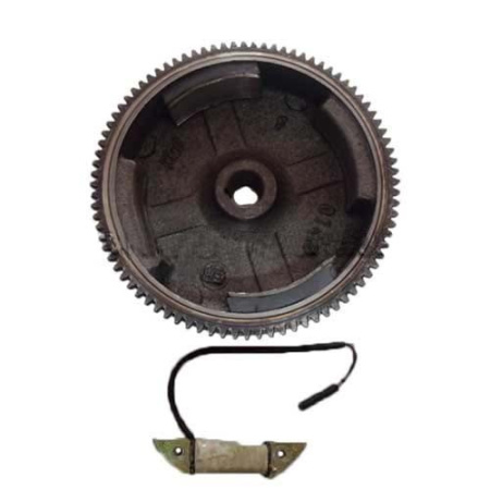 Маховик двигателя 168FD(GX200E)-170FD(GX210E) с магнето, катушка освещения
