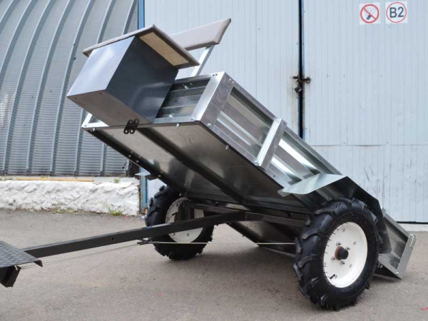 Прицеп для мотоблока ТМ-6/400 (5.00-12) оцинкован