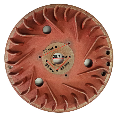 Маховик двигателя C186FD (186FE) с венцом