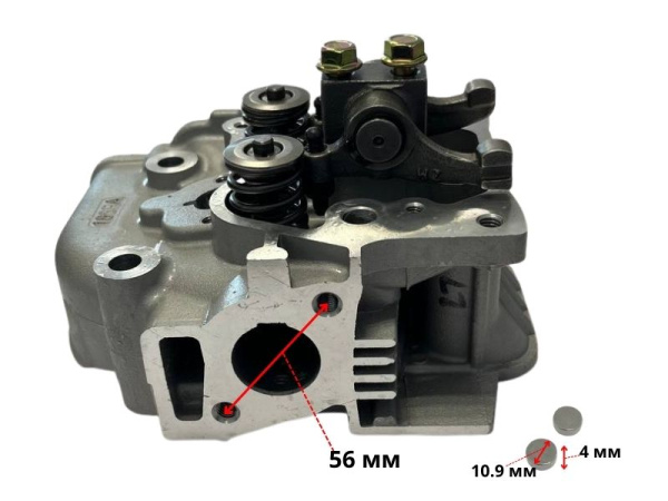 Головка блока цилиндра C186F Lifan в сборе (12130-H8610-0002)