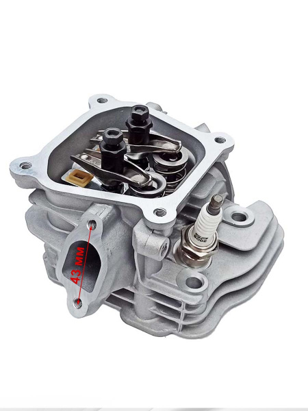 Головка блока цилиндра 168F(GX200)-170F(GX210) в сборе со свечой