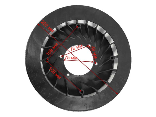 Крыльчатка маховика 188D (дизель)