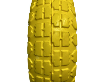 Колесо 4.10/3.50-4 полиуретановое для тачки (ось 20/75) мет. диск