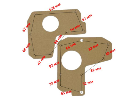 Прокладки редуктора мотоблока 8-15лс комплект (дизель)