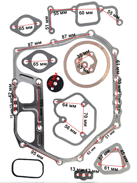 Прокладки С192F LIFAN комплект