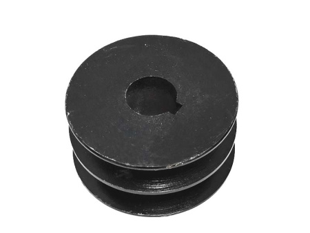 Шкив ременной пос. 25мм шпонка (2 ручья, B-17мм,D85мм)