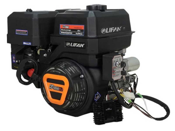 Двигатель Lifan KP500E-R (сцепление и редуктор 2:1) 22лс 18А