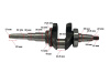 Коленвал 188F(GX390)-192F(GX460) (конус V-type,106мм)