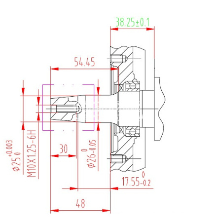 Двигатель Lifan 188F-V(вал конус 54,45мм для генератора) 13лс