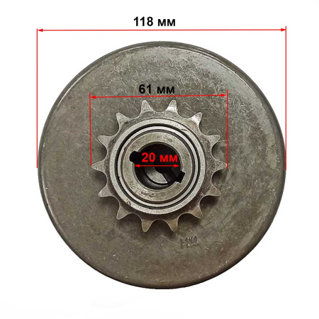 Сцепление редуктора понижающего 168F-170F LIFAN в сборе