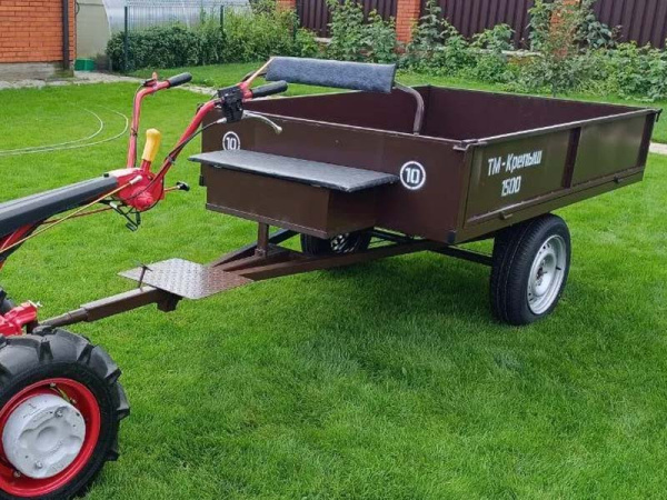 Прицеп для мотоблока ПМ-1500 (Крепыш)