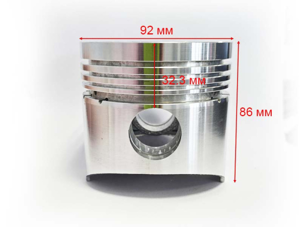 Поршень двигателя R192 в сборе (без стопорных колец)