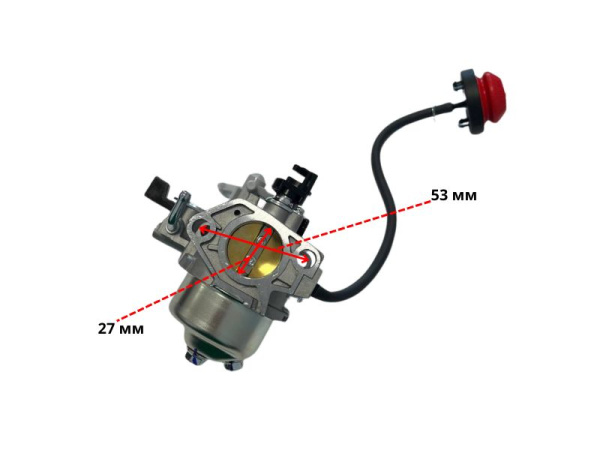 Карбюратор KP420-KP460-KP500-188F-190F-192 с праймером Lifan (16100-A3414-0019)