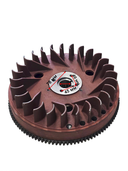 Маховик двигателя C192FD Lifan с венцом  (23300-H2614-003)