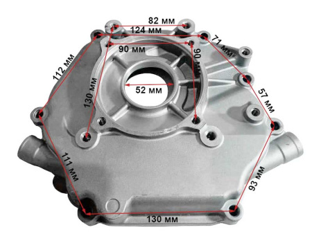 Крышка блока KP420, KP460, KP500 LIFAN  (11211-A262T-0001)