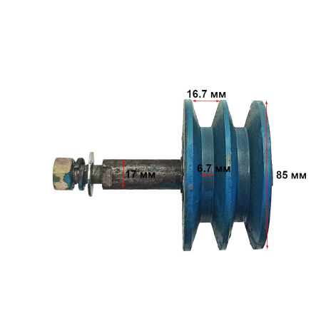 Ролик натяжения ремня двухручейковый минитрактора