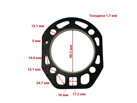 Прокладка ГБЦ двигателя R180-R185 (90мм) с язычком