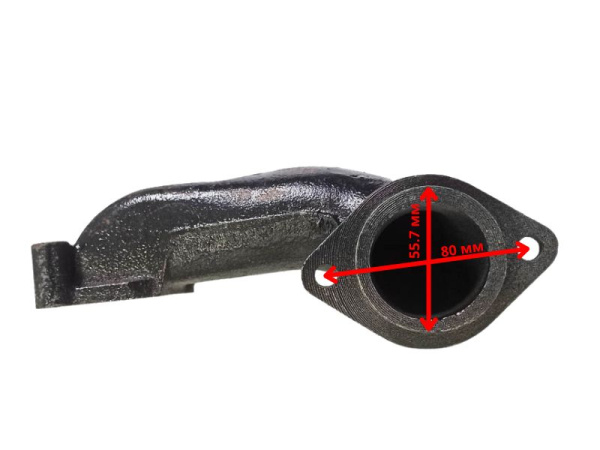 Колено воздушного фильтра R195 (3 отв крепления к ГБЦ)