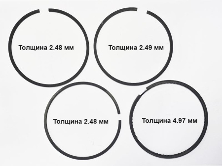 Поршень двигателя R195 в сборе (4 кольца)