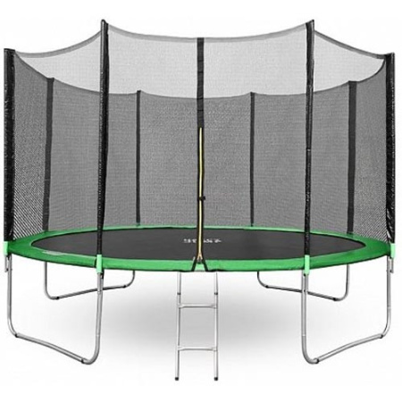 Батут Happy Jump 13ft PRO (404 см) с внешней сеткой и лестницей