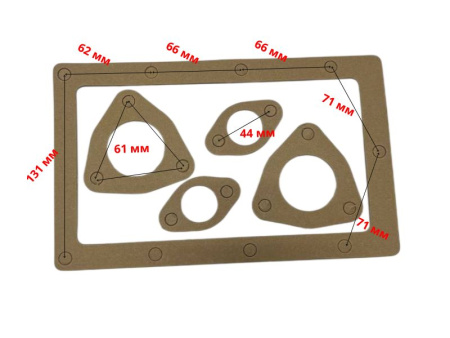 Прокладки редуктора мотоблока 8-15лс комплект (дизель)