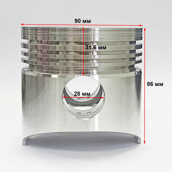 Поршень двигателя R190 в сборе