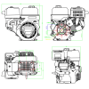 Двигатель Lifan KP460-R (сцепление и редуктор 2:1) 20лс