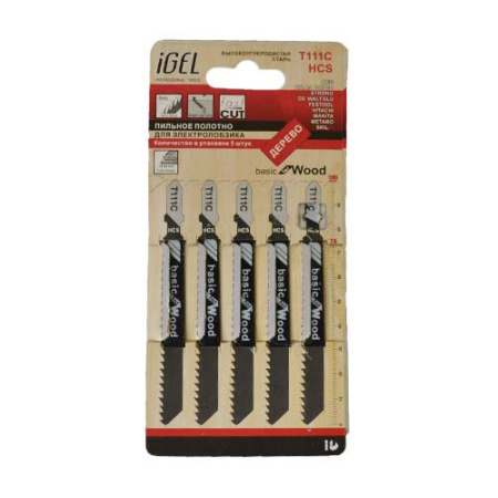 Пилка для электролобзика IGEL T111C (по дереву)