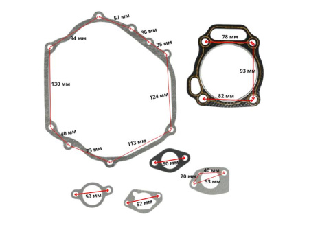 Прокладки 190F(GX420) набор 6шт