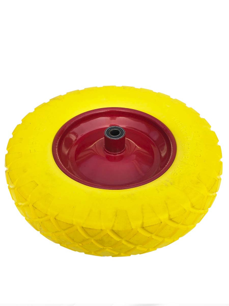 Колесо 4.8/4.00-8 полиуретановое для тачки (ось 16/110)