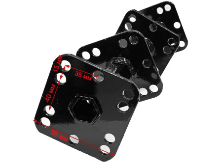 Полуось фрезы 23x23мм мотокультиватора шестигранная (3+1)