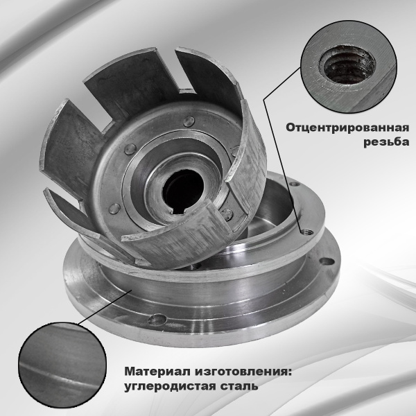 Переходной комплект мотоблока МТЗ с корзиной (сталь)