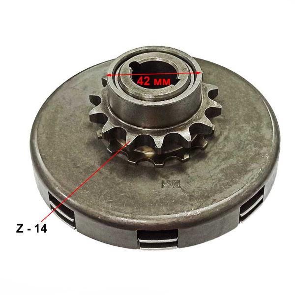 Сцепление редуктора понижающего 168F-170F LIFAN в сборе