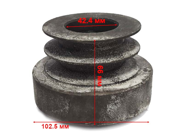 Муфта сцепления (вибромуфта) пос.19мм, B профиль, 2 ручья