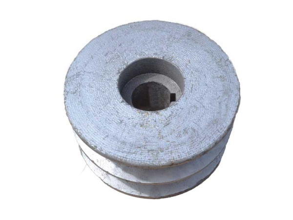 Шкив ременной пос. 20мм (2 ручья,B-17мм,D85мм)