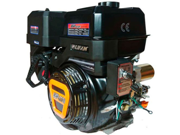 Двигатель Lifan KP420E-R (сцепление и редуктор 2:1) вал 25мм, 17лс, 0,6A