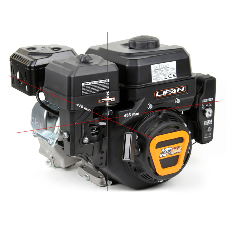 Двигатель Lifan KP230E-R (сцепление и редуктор 2:1) 8лс (вых вал 20мм)