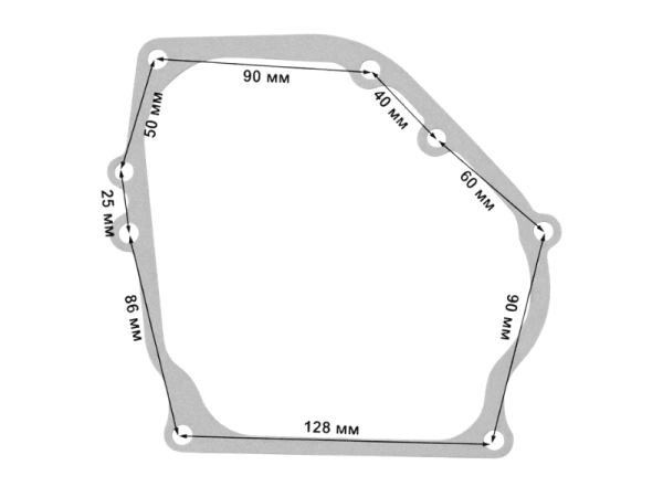 Прокладка блока (картера) 168F(GX200)-170F(GX210)