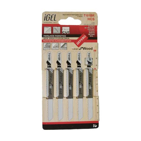 Пилка для электролобзика IGEL T101BR (по дереву)