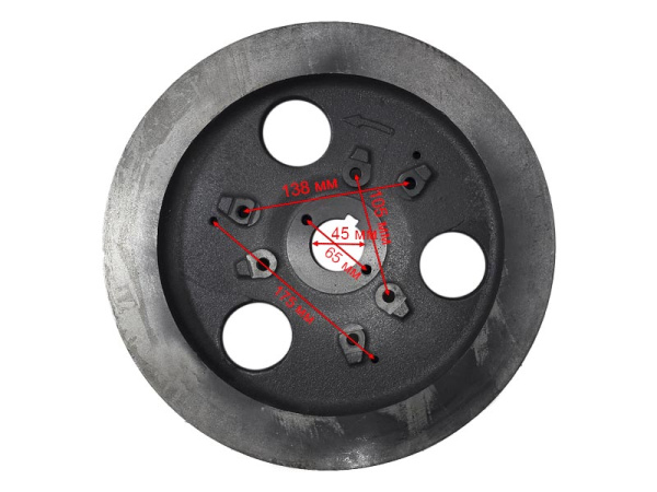 Маховик двигателя R190-R192-R195 с венцом Z-120