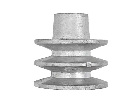 Шкив ременной пос. 19мм (2 ручья,А-13мм,D-60мм) Крот