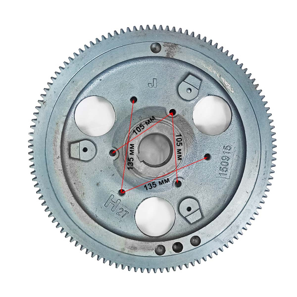 Маховик двигателя R190-R195 с венцом