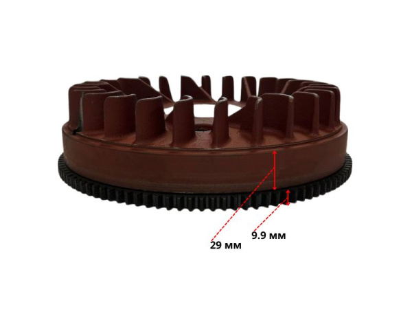 Маховик двигателя C186FD Lifan с венцом  (23300-H8614-0002)