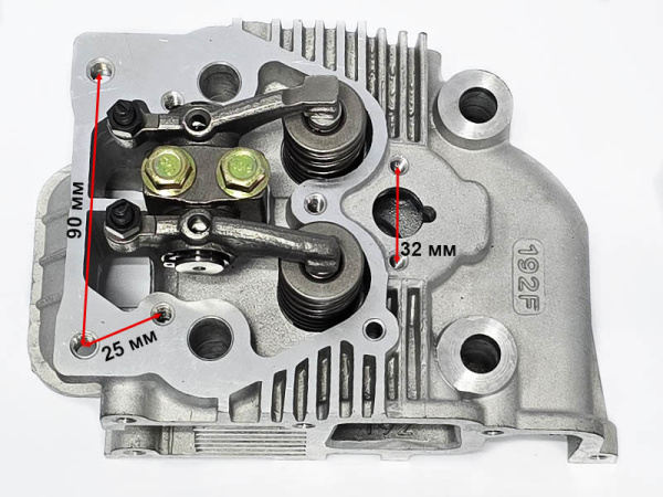 Головка блока цилиндра C192F в сборе Lifan