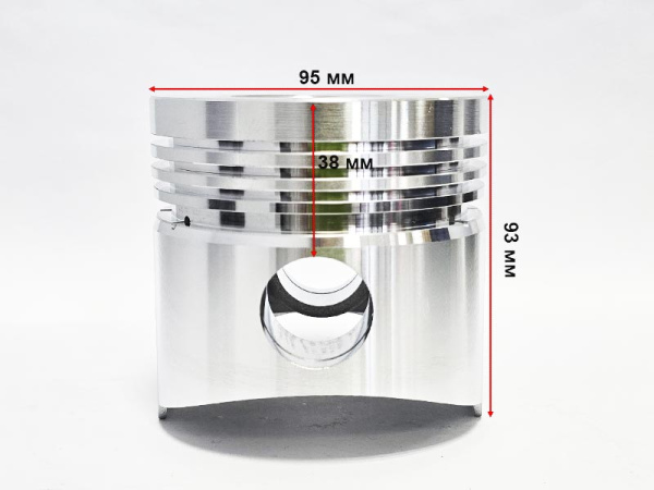 Поршень двигателя R195 в сборе (4 кольца)